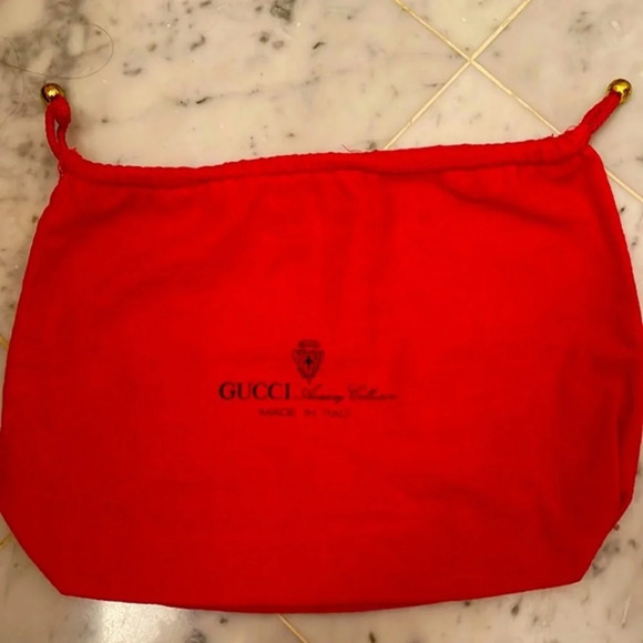 Gucci Authentic Vintage Red Dust Cover Bag - Picture 2 of 9